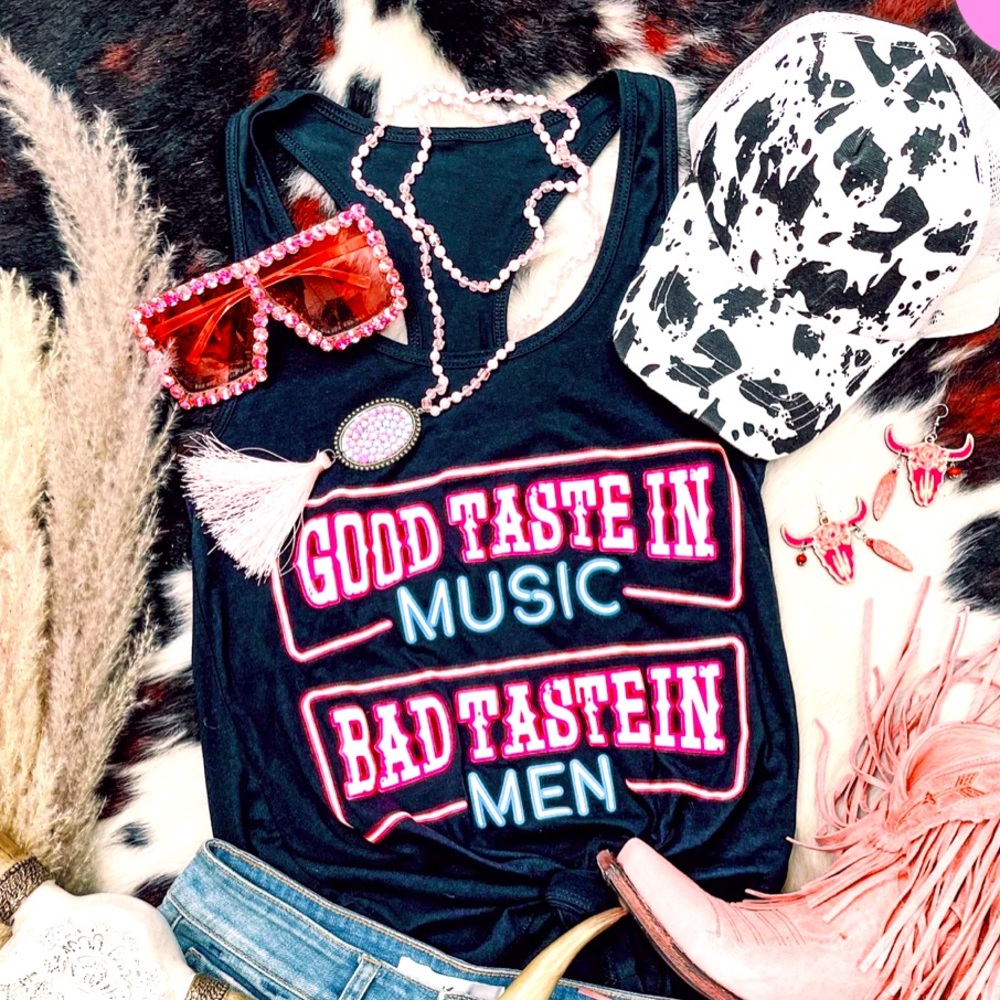 Black tank CRAZY Southern Fried Chics L